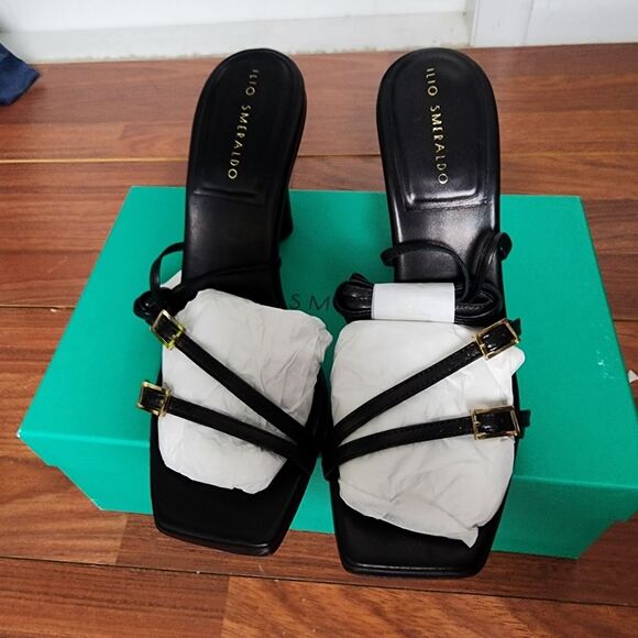 Ilio Smeraldo Maeve Leather Strappy Sandals 38 NIB - Picture 9 of 15